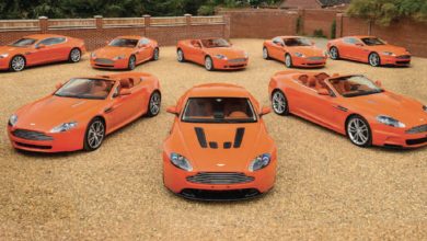 Photo de Vente aux enchères. Aston Martin : une collection «Orange mécanique»